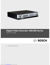 Bosch 600 Series Dvr User Manual